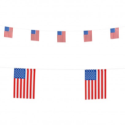 USA Flaggen Girlande