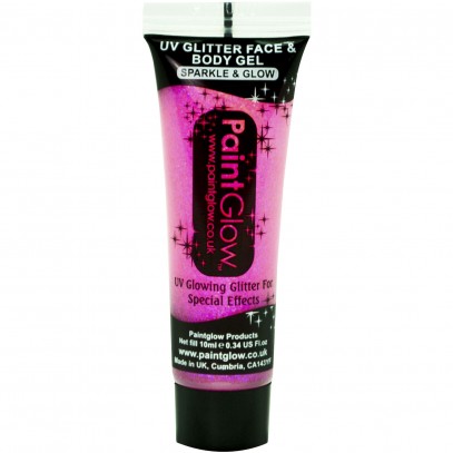 UV-Licht Glitter Körpergel pink