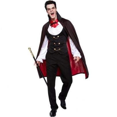 Klassisches Vampir Kostüm für Herren