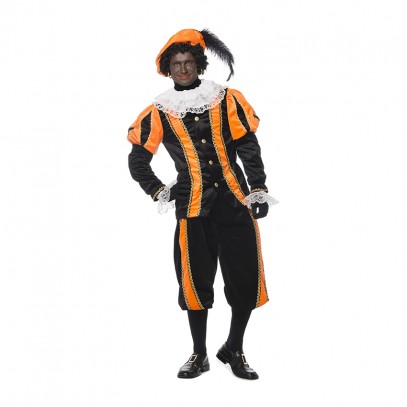 Schwarzer Piet Deluxe Kostüm orange
