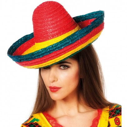 Viva Mexico Gestreifter Sombrero