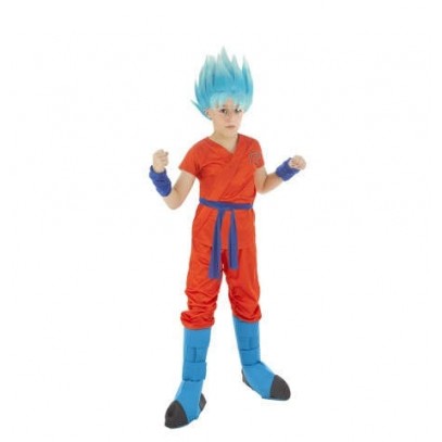 Son Goku Super Saiyajin Blau Kostüm für Kinder
