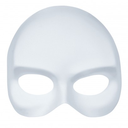 Weiße Venezianische Halbmaske