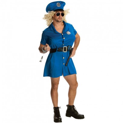 Weibliche Polizistin Kostüm für Herren