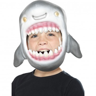 Weiche Hai Vollkopfmaske für Kinder