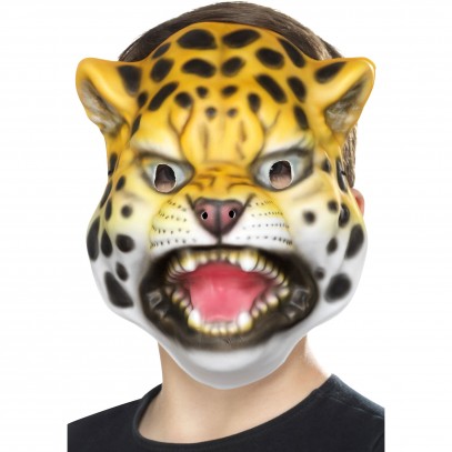 Weiche Leoparden Maske für Kinder