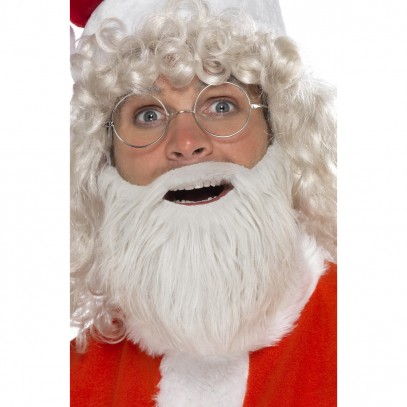 Weihnachtsmann Bart grau 16cm