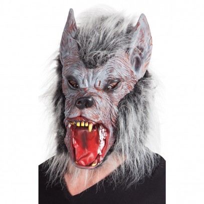 Werwolf Halloween Maske mit Fell