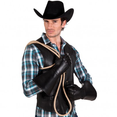 Western Cowboy Handschuhe schwarz 