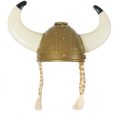 Wikinger Helm mit Zöpfen Deluxe