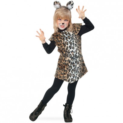 Wildkatzen Plüsch Kostüm für Kinder