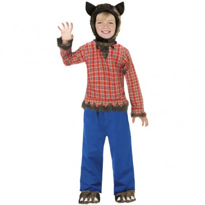 Gruseliger Wolf Kostüm für Kinder 
