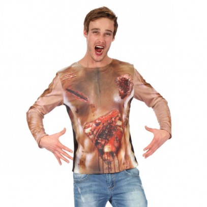 Wunden Zombie 3D Shirt für Herren