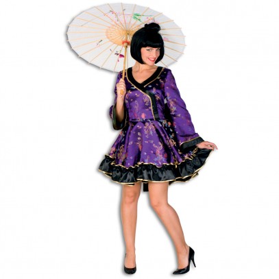 Xinxin Asiatin Chinesin Kostüm violett 