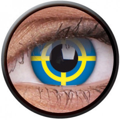 Yellow Target Kontaktlinsen blau-gelb