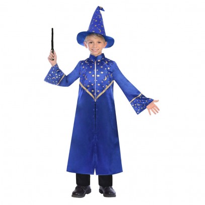 Blue Wizard Zauberer Kostüm für Kinder
