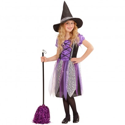 Zauberhexe Halloween Kostüm schwarz-violett
