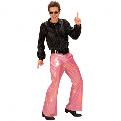 Pinke Disco-Hose für Herren
