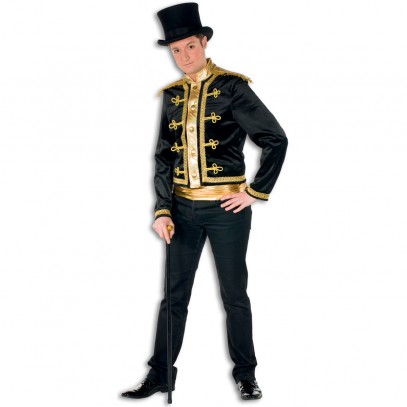 Zirkusdirektor Dompteur Premium Kostüm schwarz