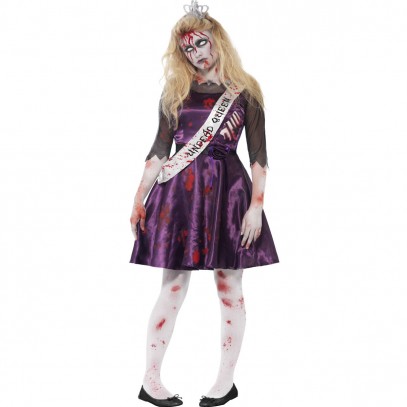 Zombie Ballkönigin Kostüm für Teenager 1