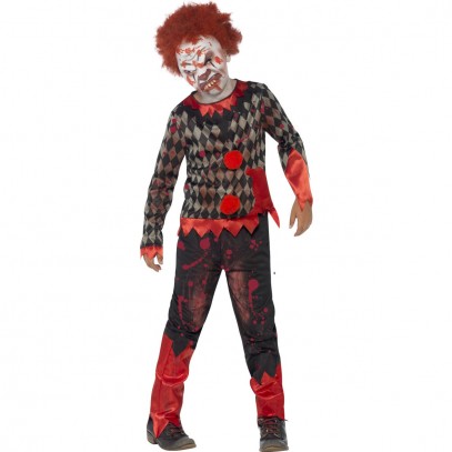 Deluxe Zombie Clown Kinderkostüm