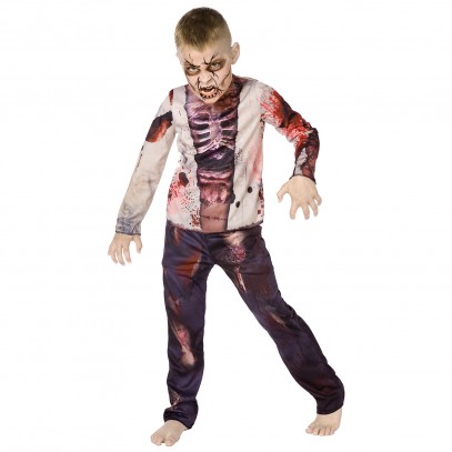 Zombie 3D Kinderkostüm