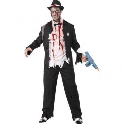 Zombie Mafiaboss Gangster Kostüm