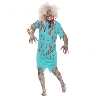 Zombie Krankenhaus Patient Kostüm
