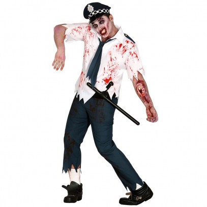 Zombie Santanna Police Herrenkostüm