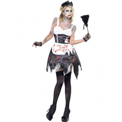 Sexy Zombie Zimmermädchen Kostüm