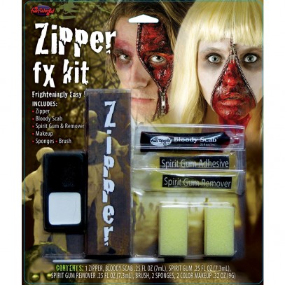 Zombie Zipper Schminke Make-Up Set
