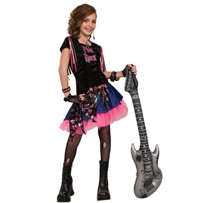 Sweet Pink Rockstar Kostüm für Mädchen