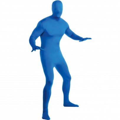 Zweite Haut Kostüm Blau für Damen und Herren