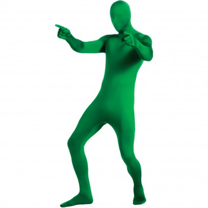 Zweite Haut Kostüm Grün für Damen und Herren