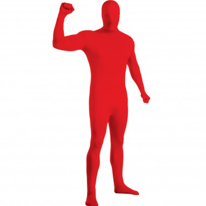 Zweite Haut Kostüm Rot für Damen und Herren