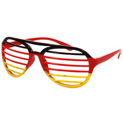 Rot/Weiß NEU+OVP Atzenbrille Shutter Shades Farbe 
