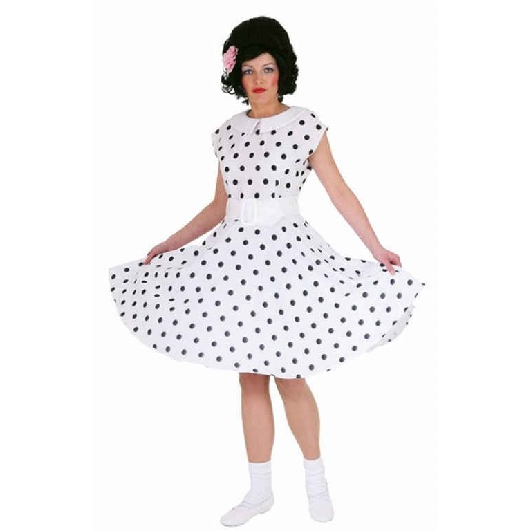 50er Jahre Kleid Damenkostüm weiß