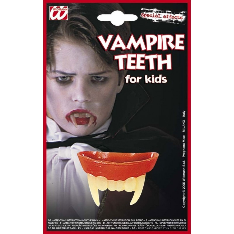 Vampir Zähne Oben und Unten Fangzähne Eckzähne Gebiss Dracula Halloween 