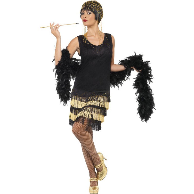 5x Damen Kostüm Halloween Charleston Flapper 1920's KarnevalKostüm Costume Deko 