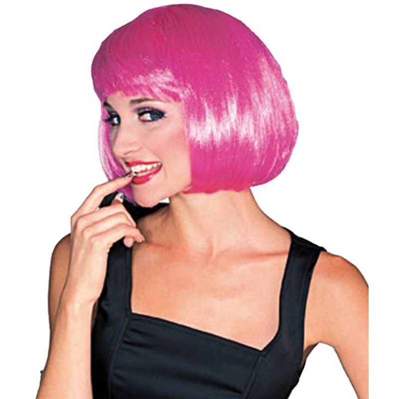 Как носить розовый парик