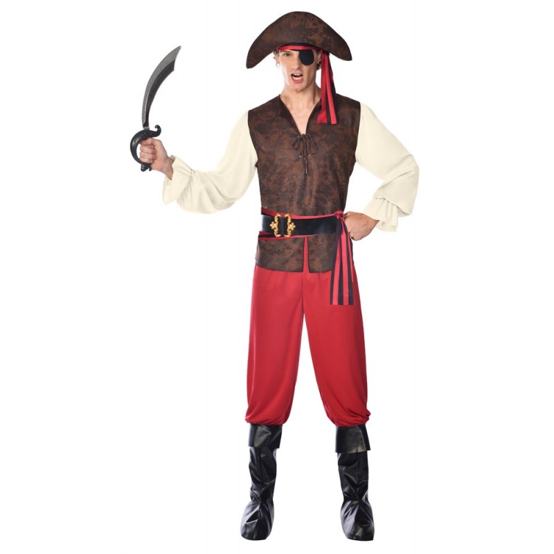 Herren-Hemd Pirat weiß Seeräuber Freibeuter Piratenkostüm 