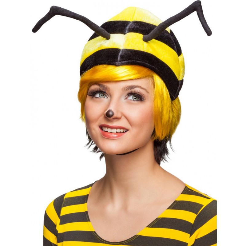 BIENE Damen Hut Plüschhut  Bienenhut Bienen Kostüm Zubehör Tierkostüm #6050 