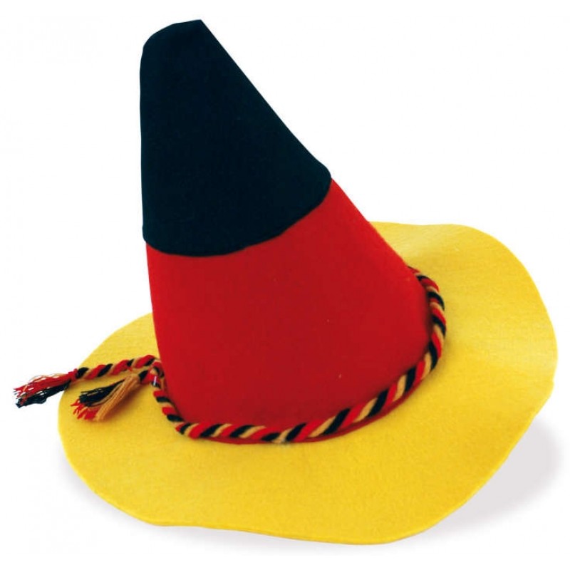 Hut Mütze Sepplhut Fanartikel schwarz rot gelb Deutschland 