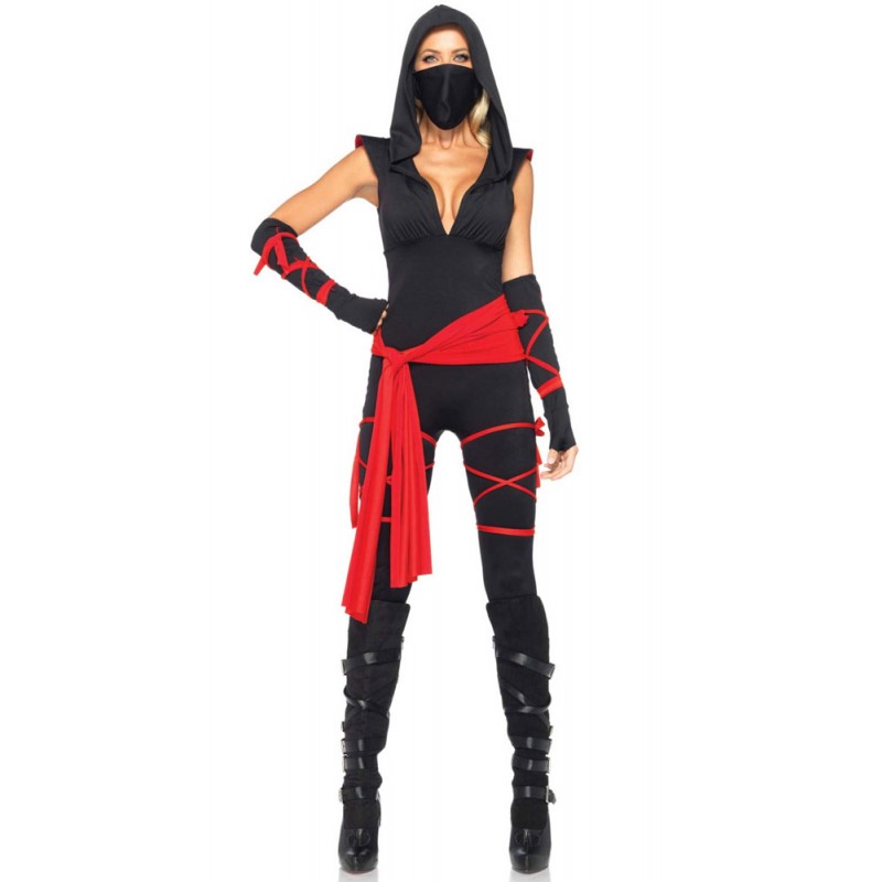 Ninja Warrior Lady Dead Damenkostüm NEU Damen Karneval Fasching Verkleidung Ko 