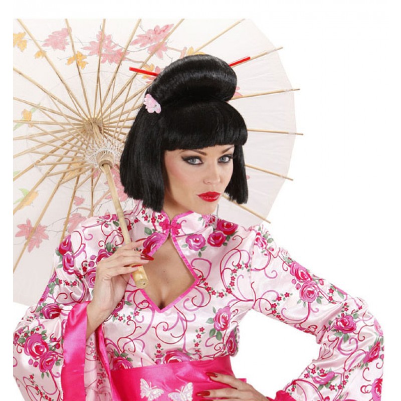 Karneval Zubehör Perücke Asiatin Geisha Chinesin Japanerin Kostüm Smi 