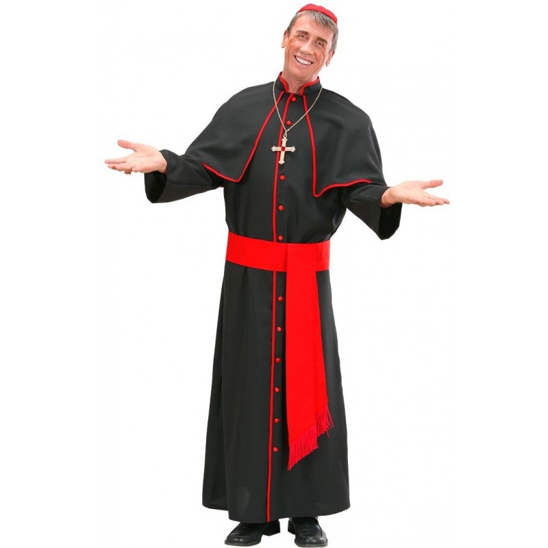 weiß mit Goldborte Gewand Gewand Kardinal Papstkostüm Herren-Kostüm Papst 