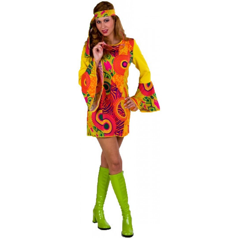 FM Damen Kostüm Hippie Bluse Karneval Fasching Mottoparty 