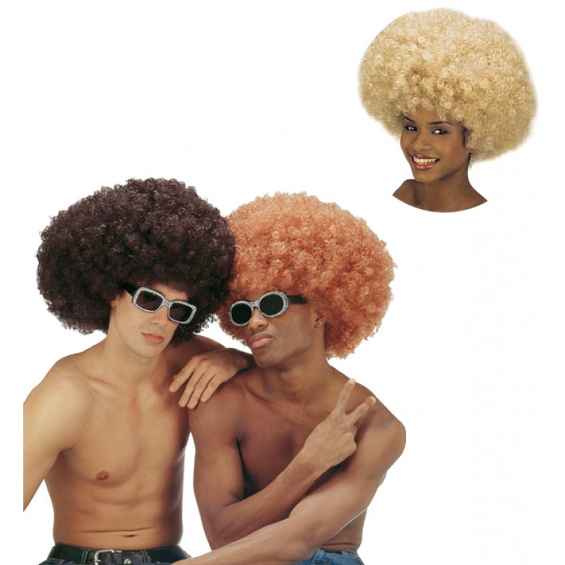 Riesen Afro Perücke für Damen und Herren-braun