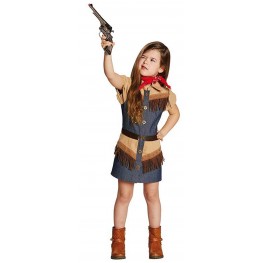 Cowboy Kinder Mädchen Kostüm Rodeo Wilder Westen Buch Woche Chaps