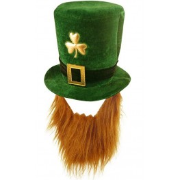 Amosfun St Patricks Day Zylinder Hut Faschingshut Irische Party Kopfbedeckung Kostüm Dekoration